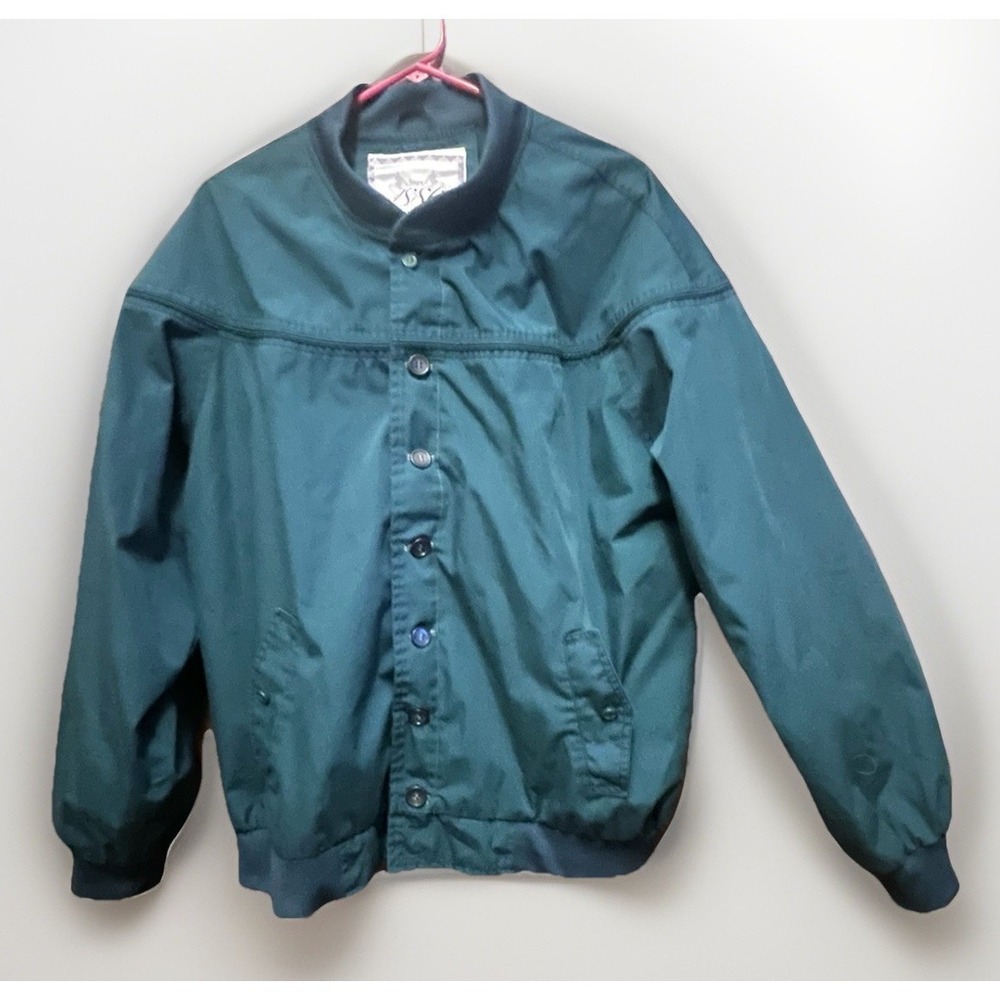 Vintage Munsingwear 1886 Harrington Jacket Men's XL Dark Green Bomber Full Zip